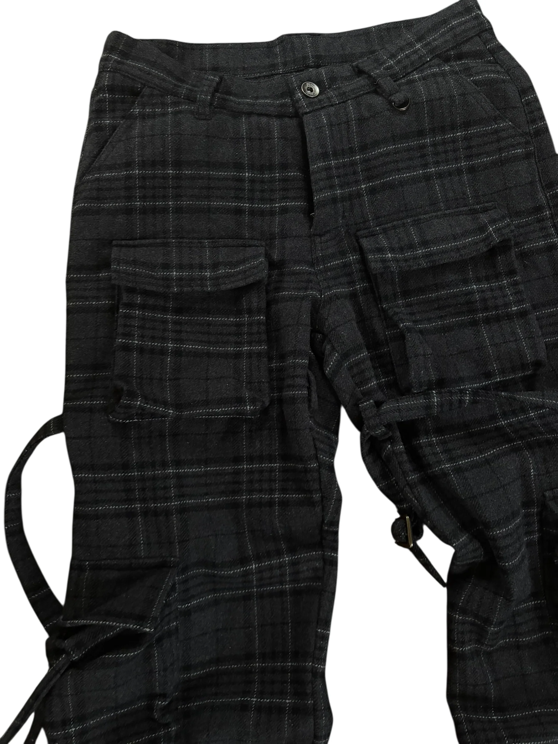 Black Plaid bondage cargos - Image 5