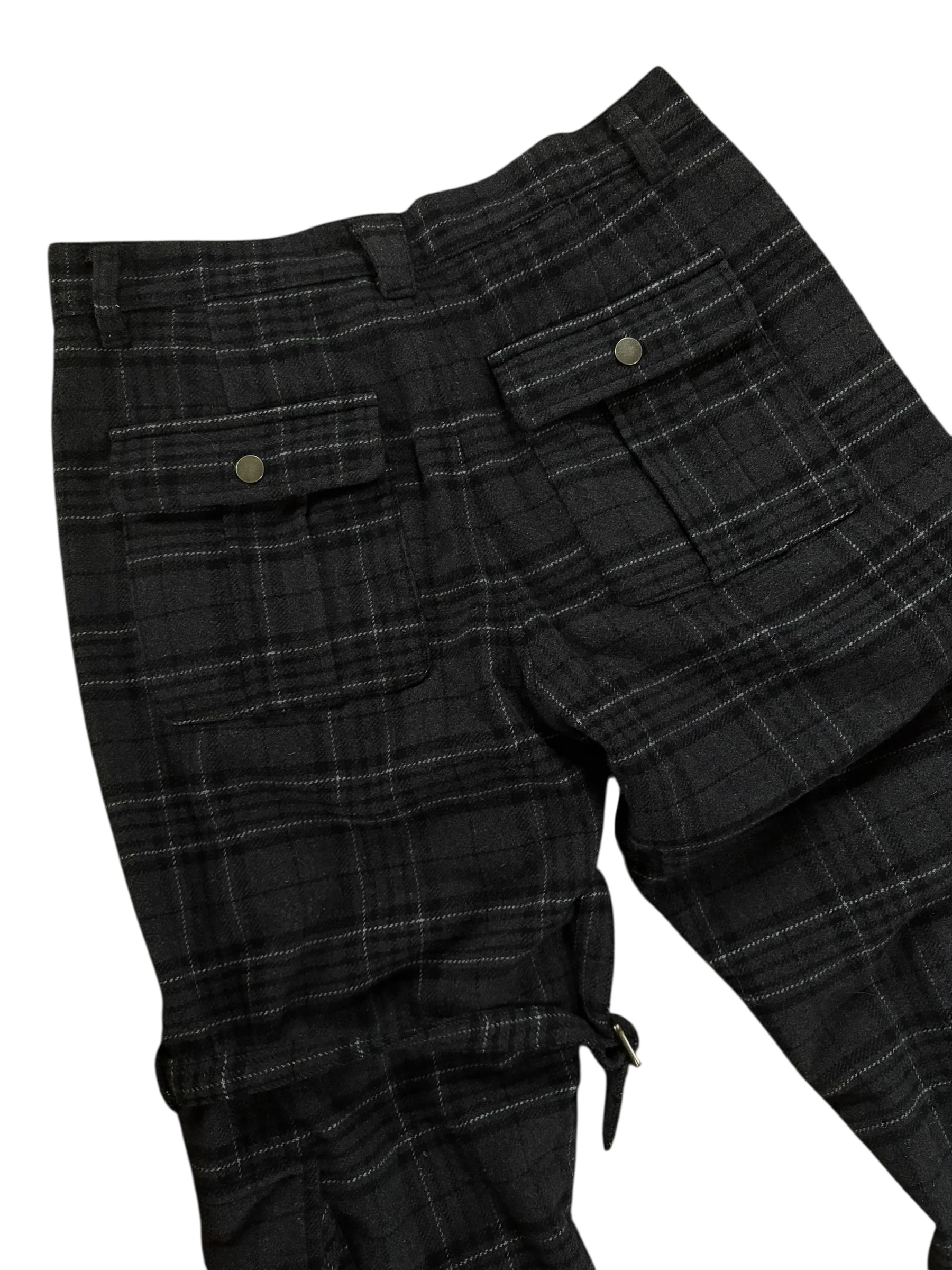 Black Plaid bondage cargos - Image 7