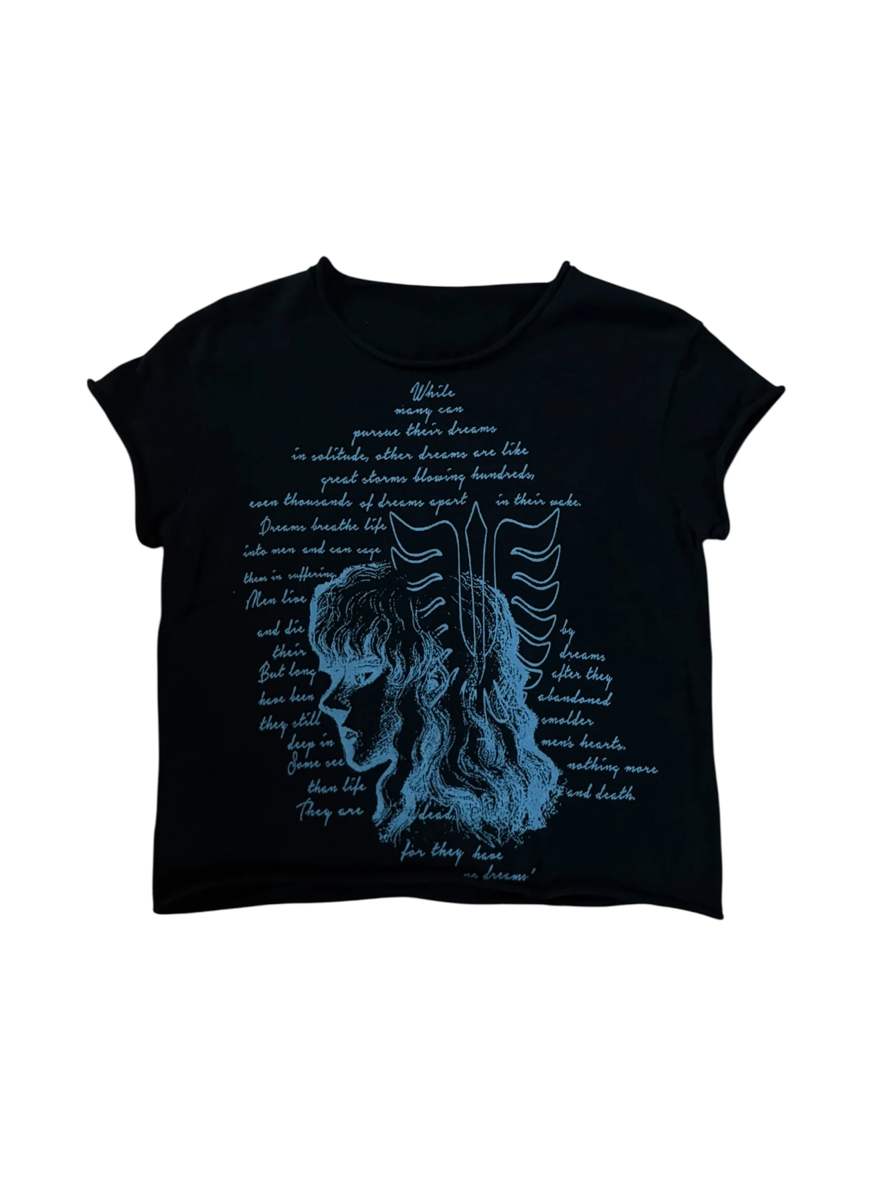 Black Poem Knit Tee - Image 4