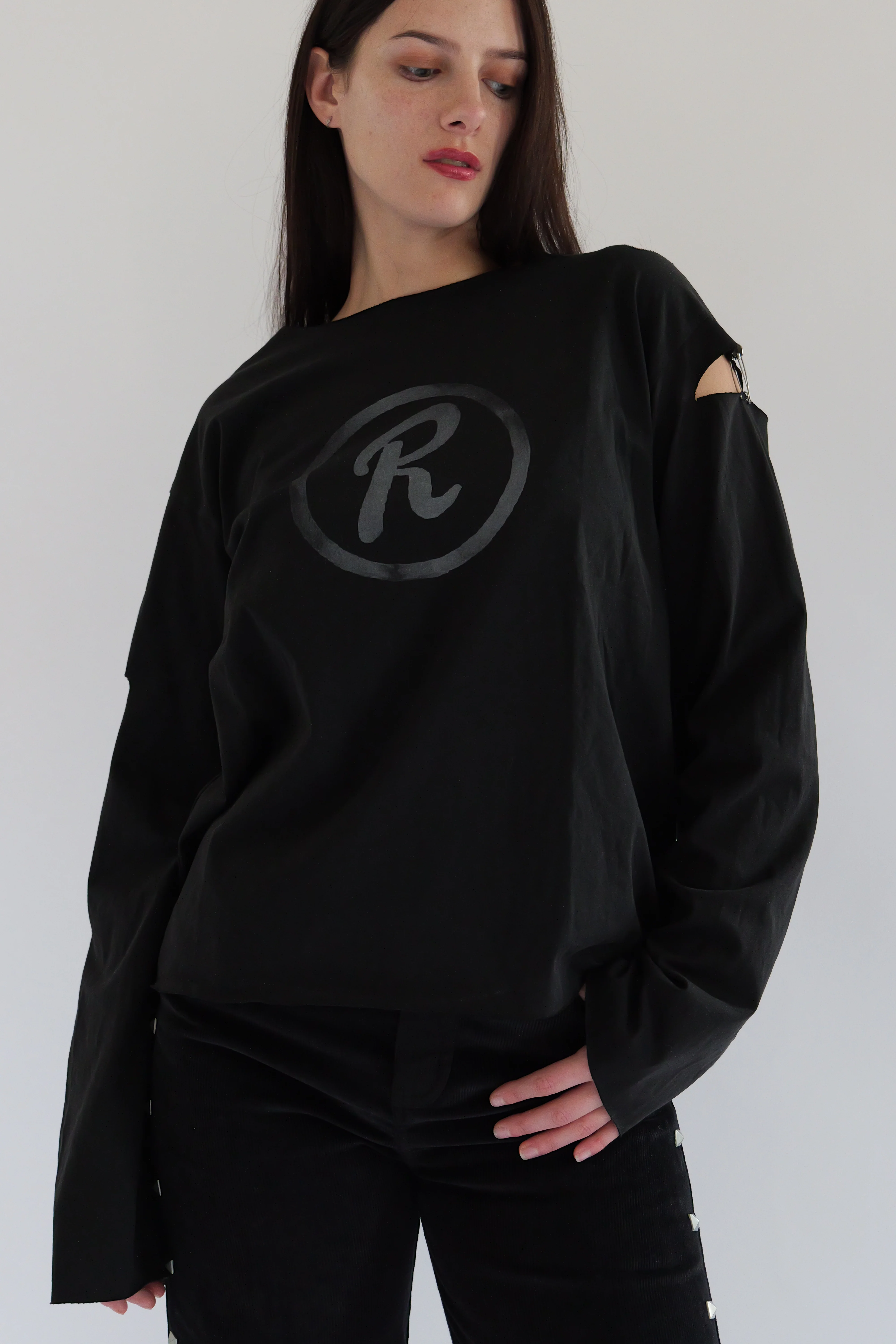 (Black) Ripped longsleeve - Image 3