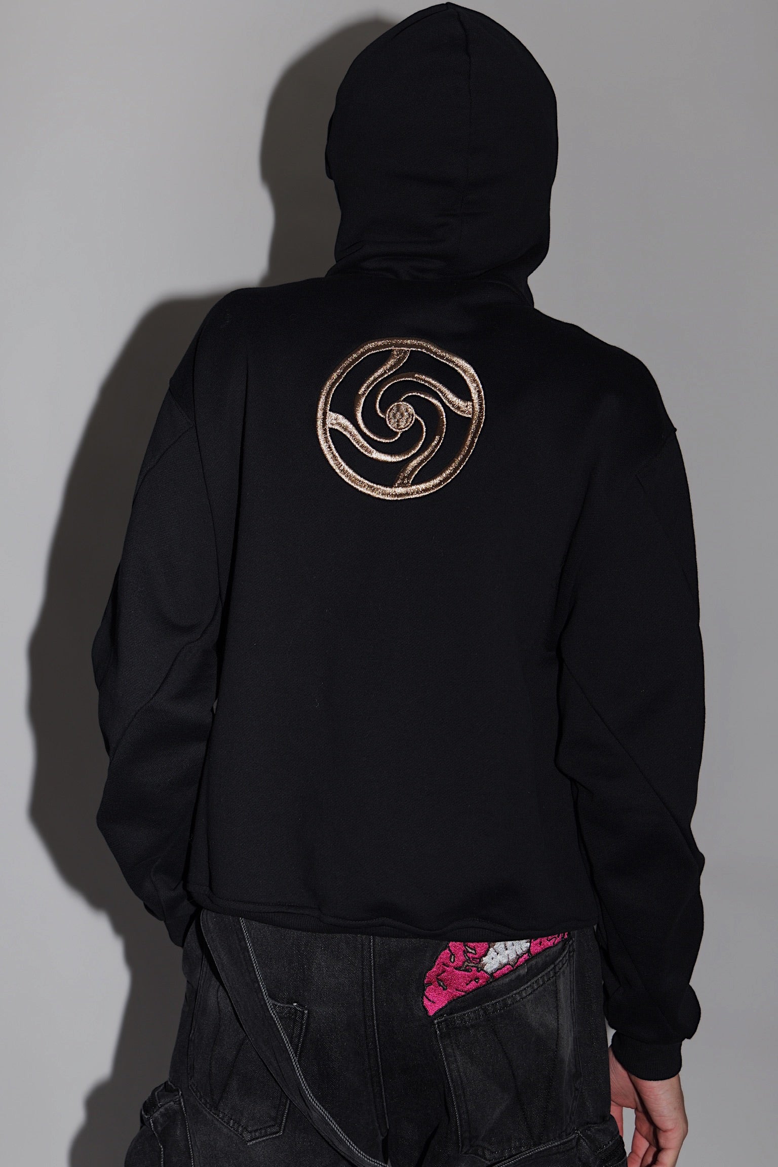 (Black) Spiral zip up - Image 2