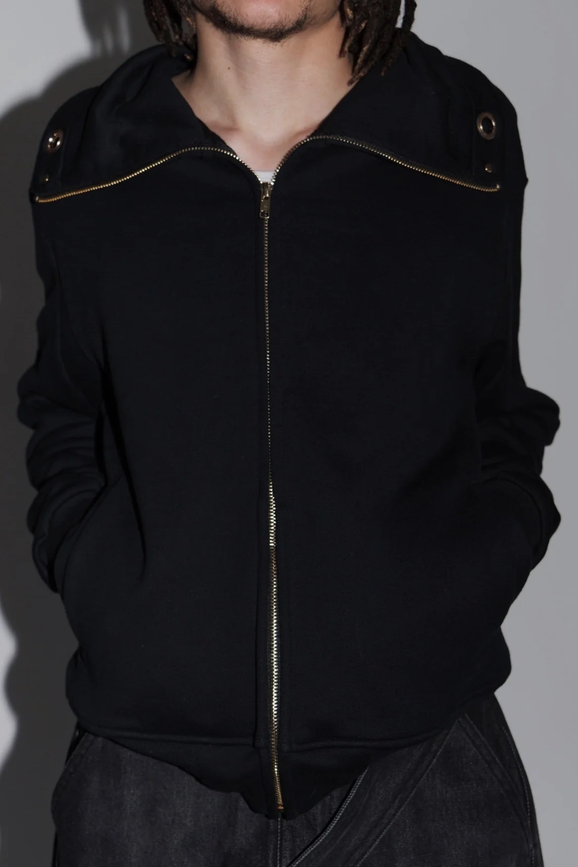 (Black) Spiral zip up - Image 3