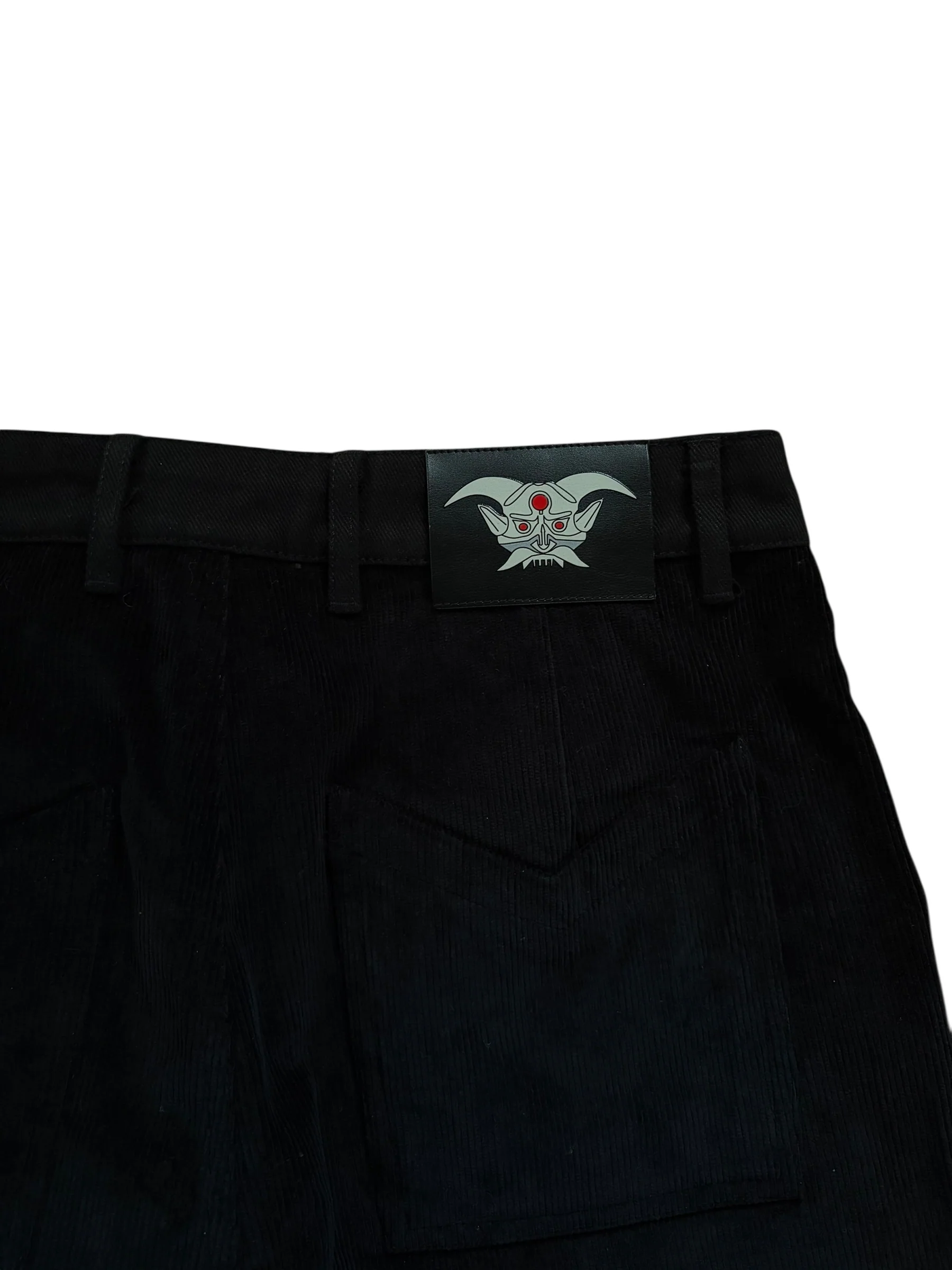 (Black) Studded Corduroy Pants - Image 7