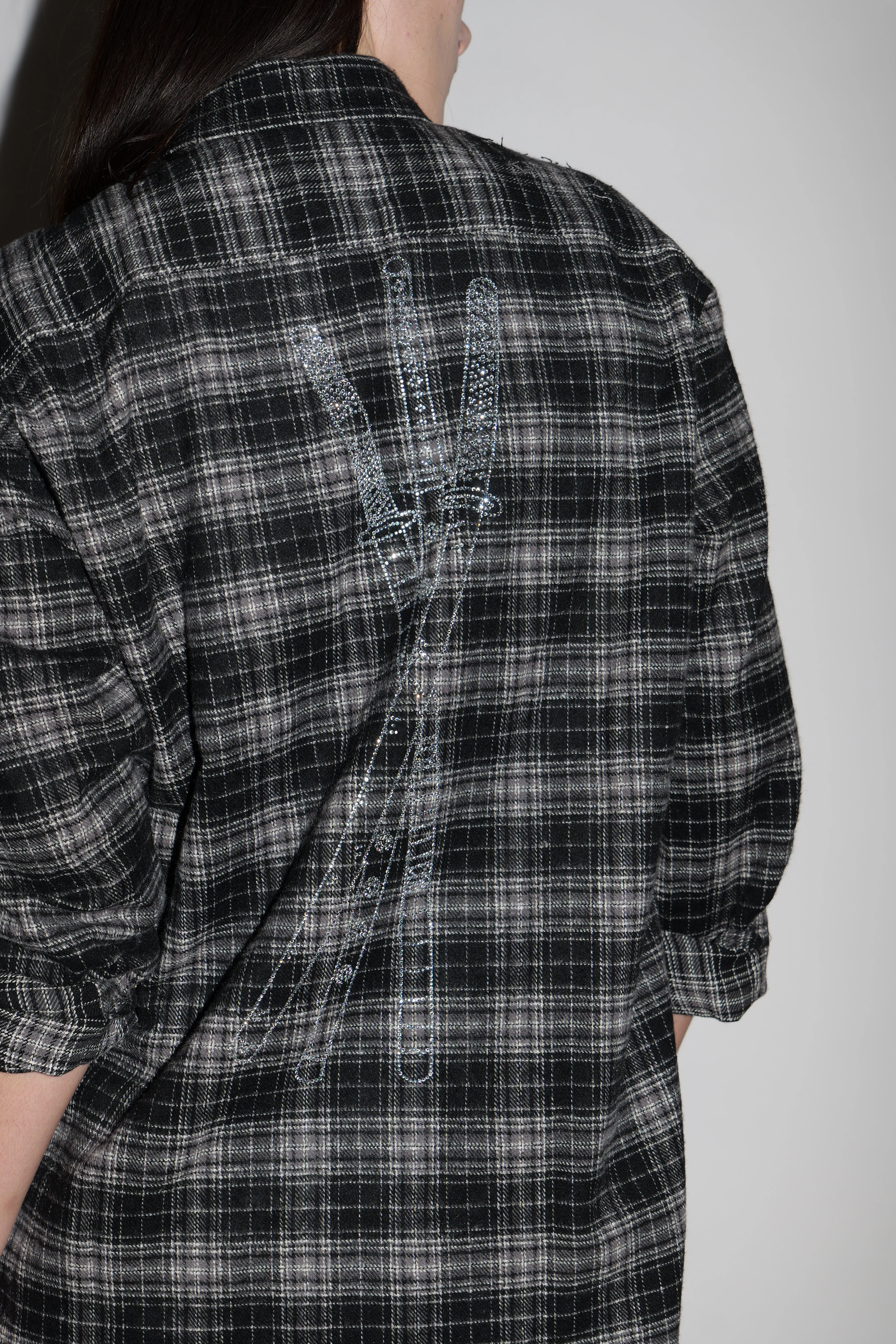 (Black) Three sword flannel