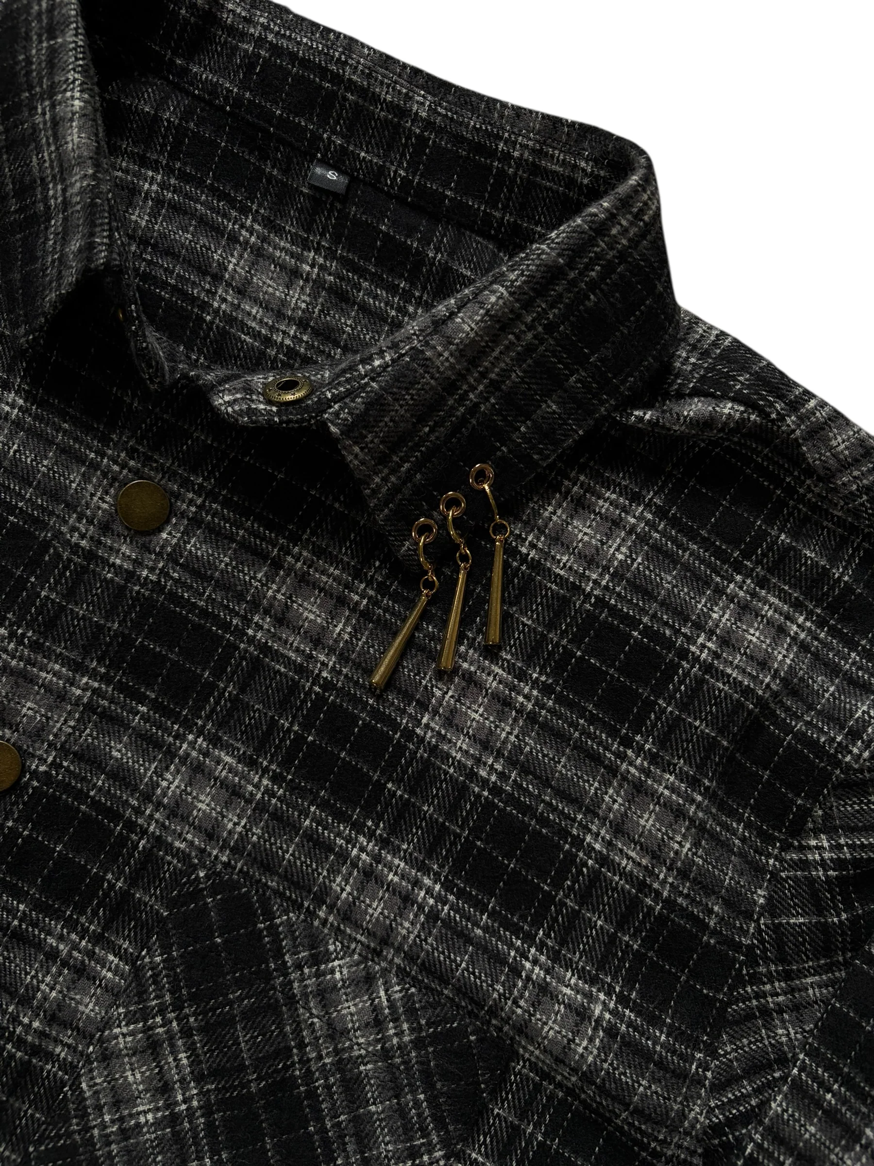 (Black) Three sword flannel - Image 10