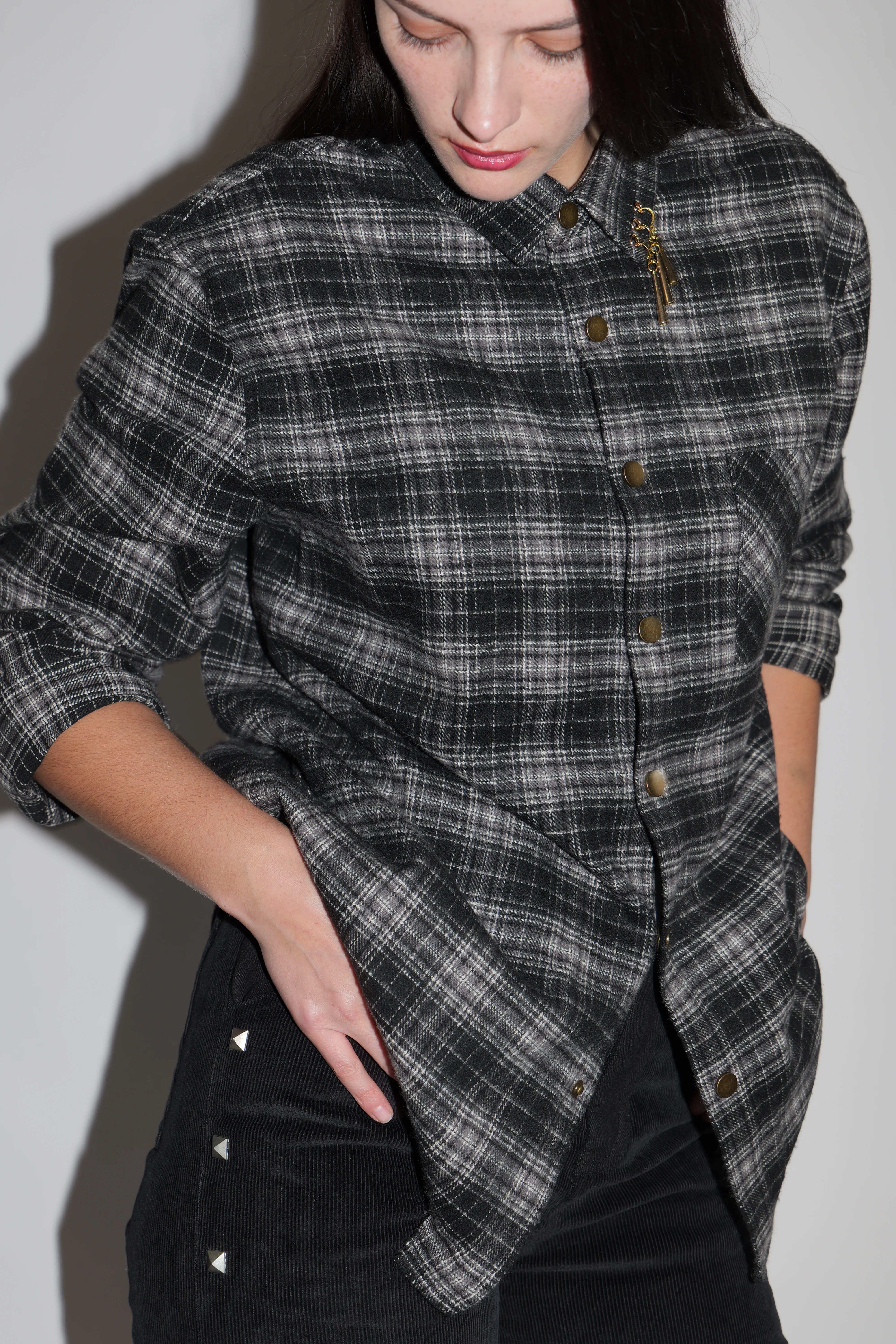 (Black) Three sword flannel - Image 2