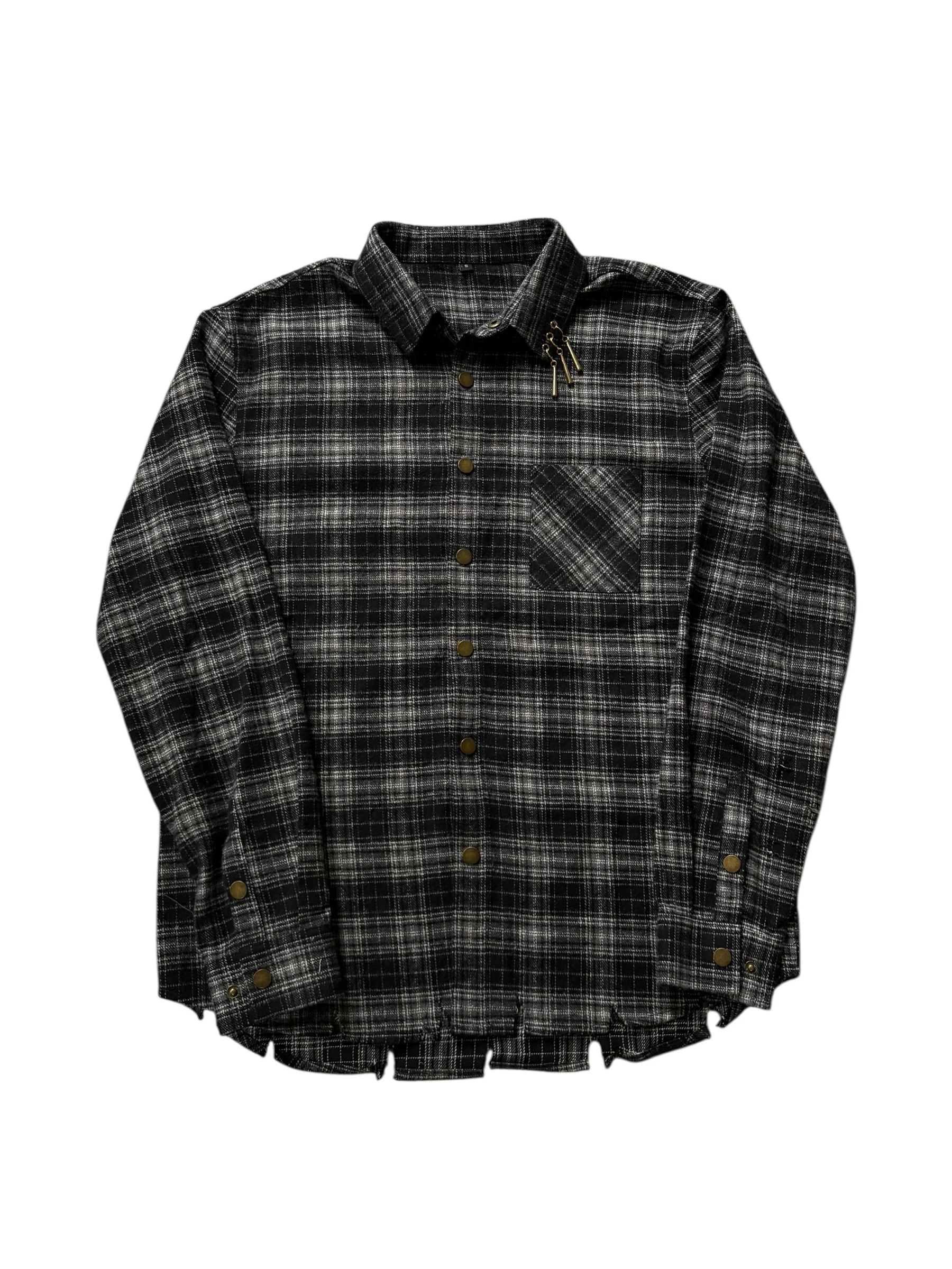 (Black) Three sword flannel - Image 8