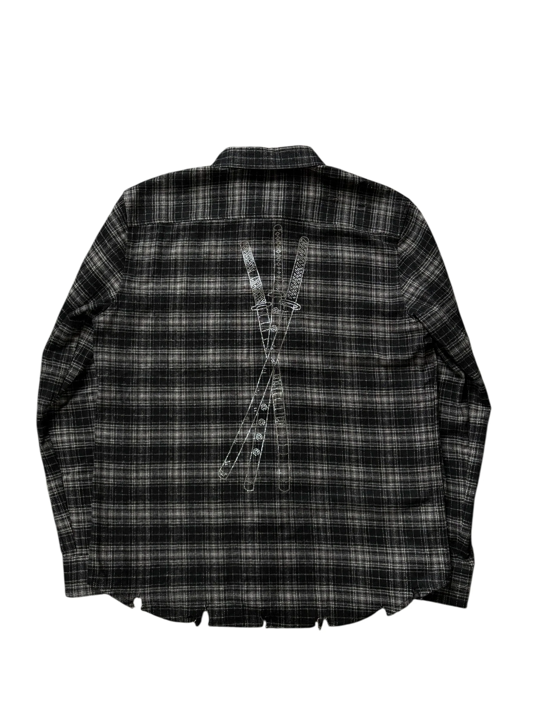 (Black) Three sword flannel - Image 9