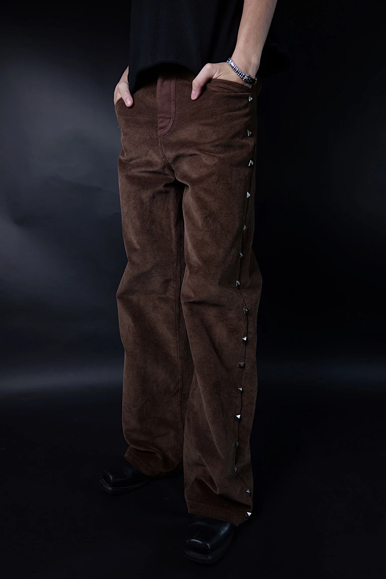 Studded Corduroy Pants