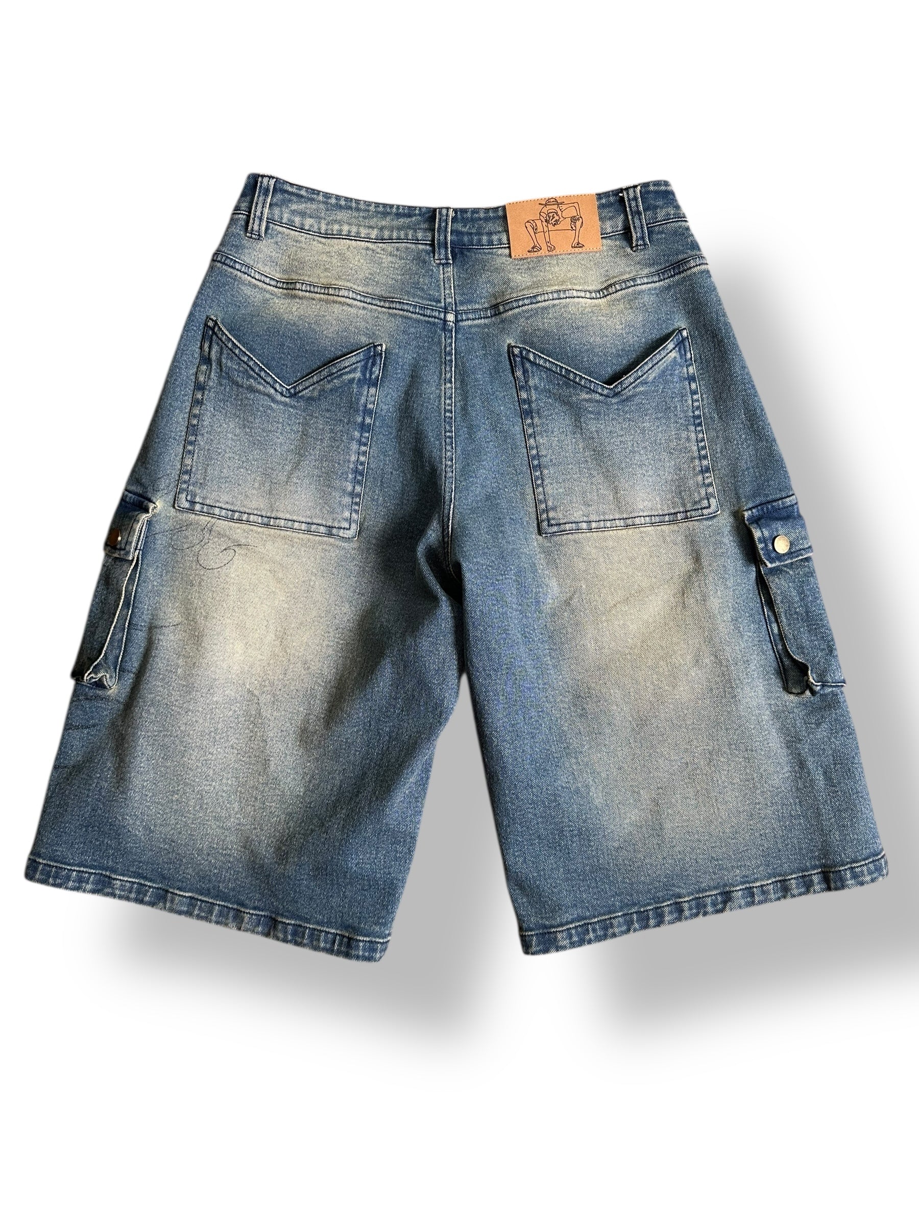 Washed Blue 2nd Gear Jorts - Image 7