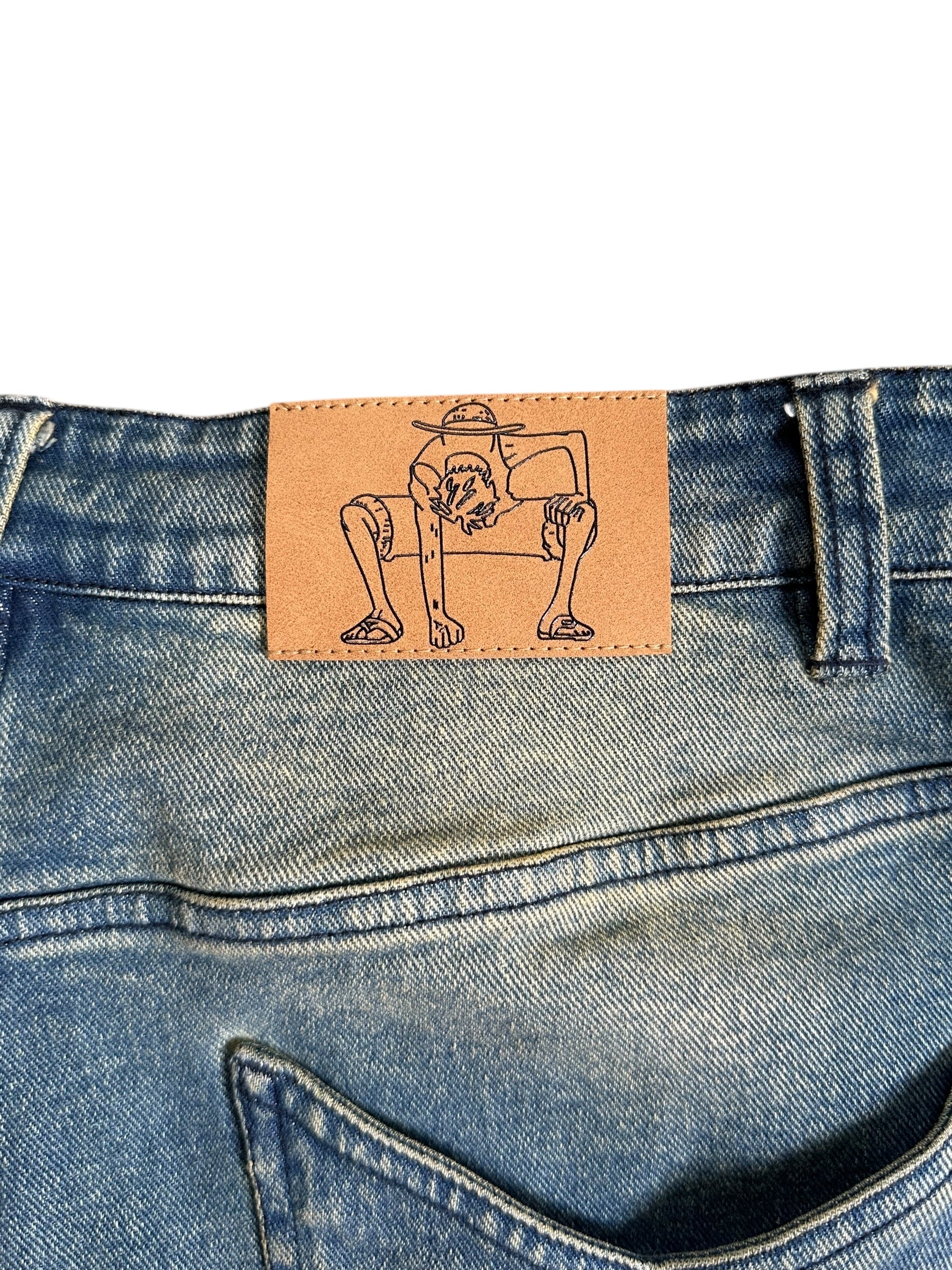 Washed Blue 2nd Gear Jorts - Image 8