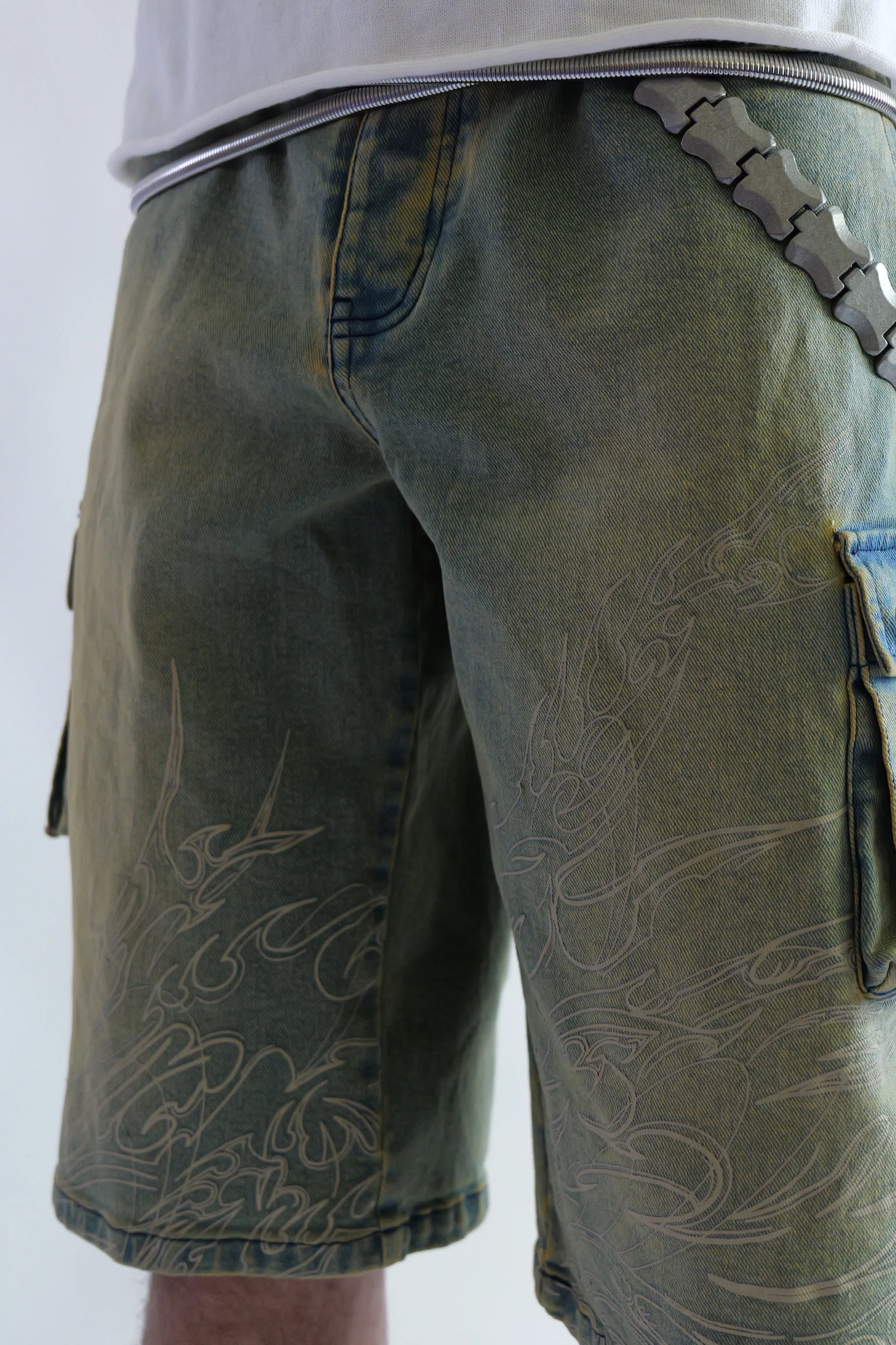 Washed Tan 2nd Gear Jorts - Image 2