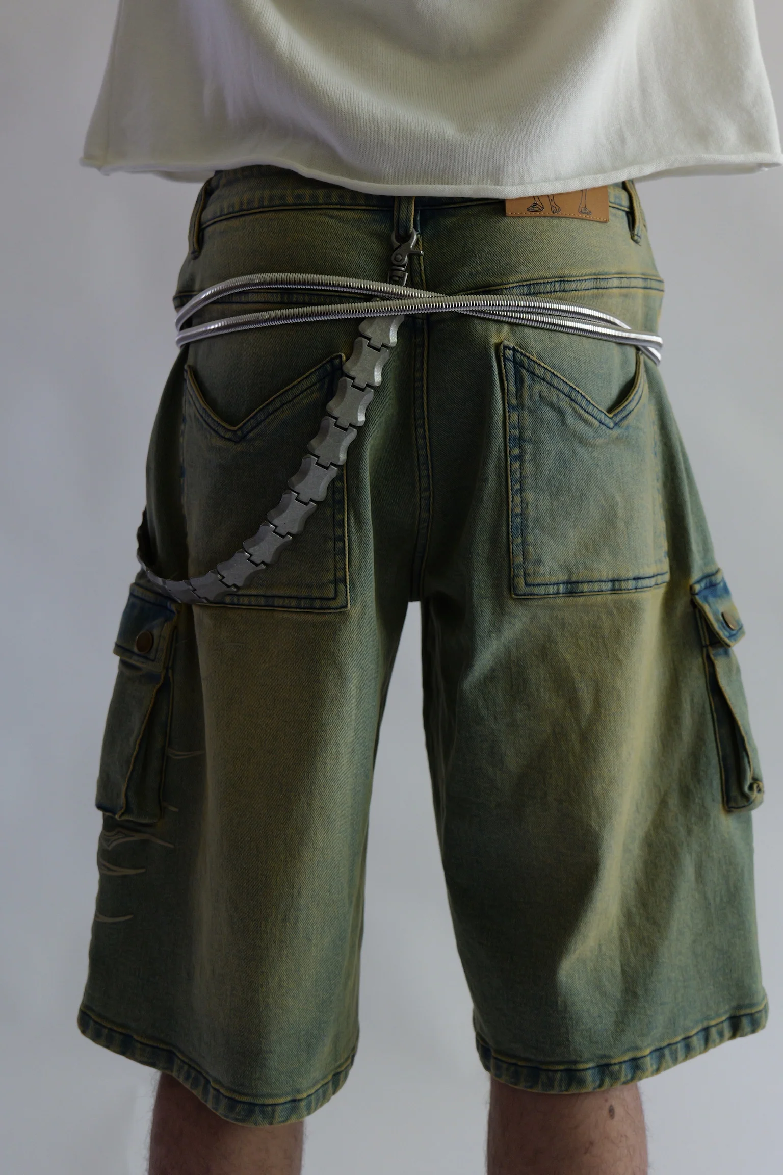 Washed Tan 2nd Gear Jorts - Image 3