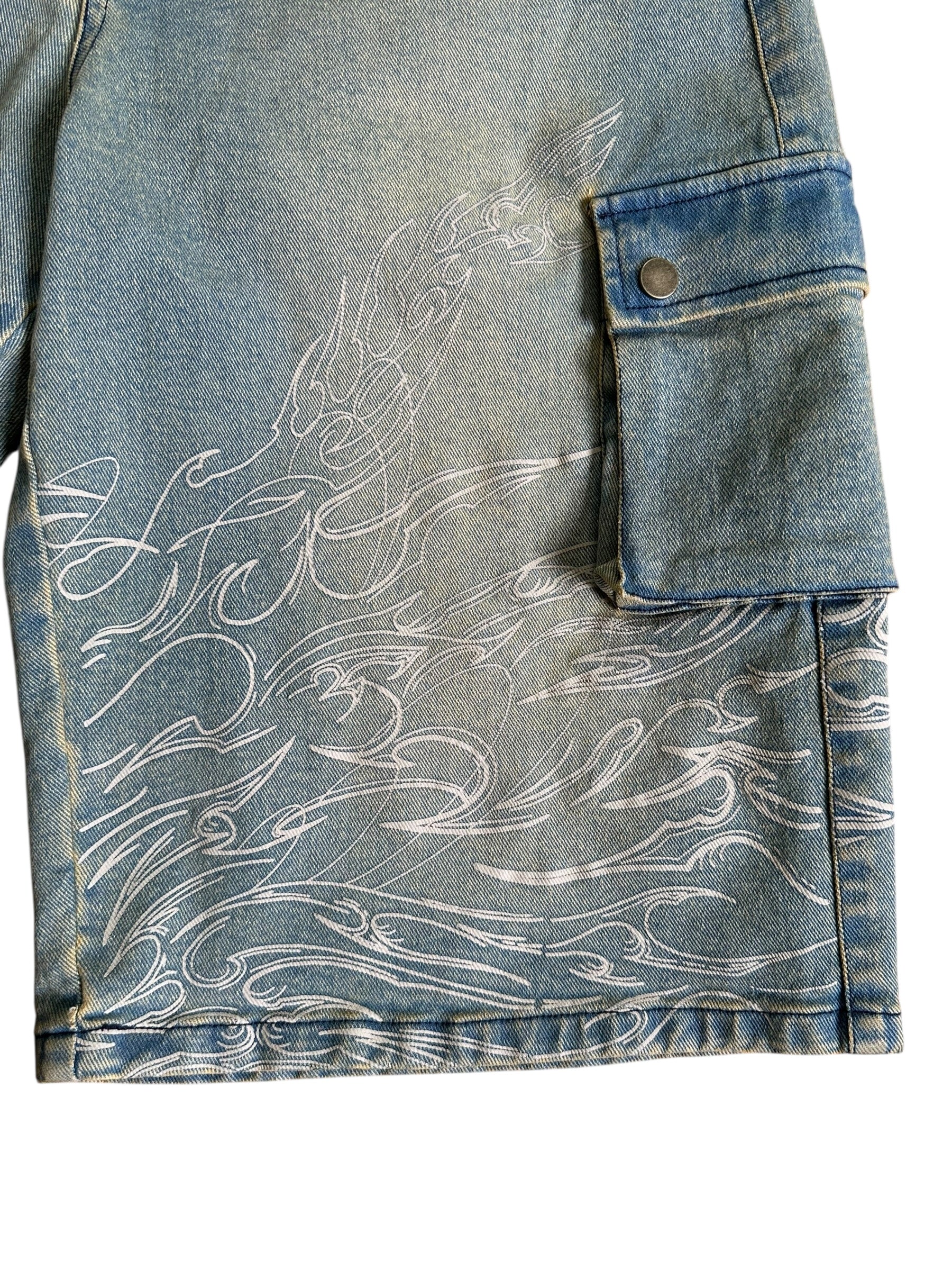 Washed Tan 2nd Gear Jorts - Image 6